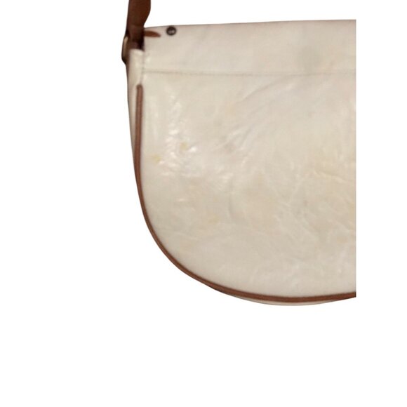 American Rag Pink Rose Vine Cream Boho Cottage Crossbody Bag Brown Braided Strap - Picture 10 of 16